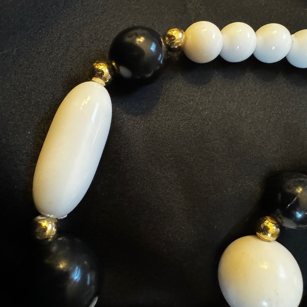 SET Necklace 22 in Bracelet 6.5 to 7in stretchy Chunky Fun Trendy In Tou… - Picture 6 of 11